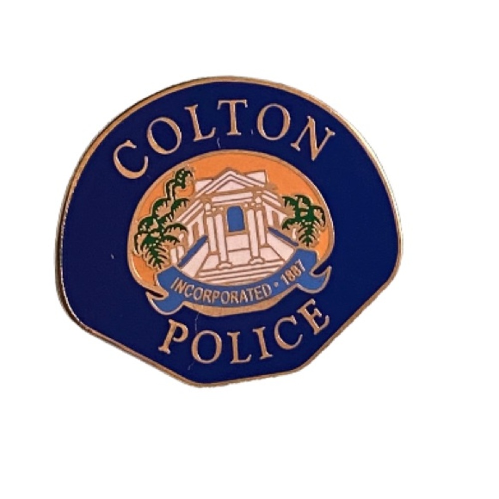 Cpd Colton Police Department Officers Pin Vintage